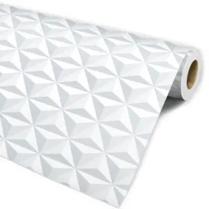 Papel de parede 3d branco para sala quarto cozinha banheiro dcorando