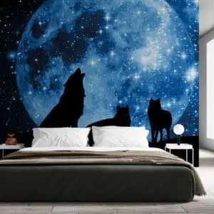 Painel Fotográfico Dcorando Lobos ao estrelar