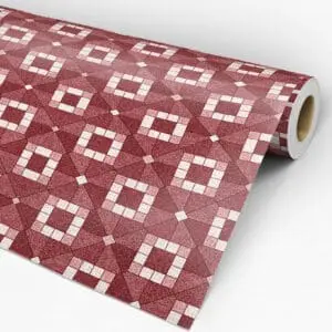 Adesivo Pastilha Dcorando Vermelho Bordô