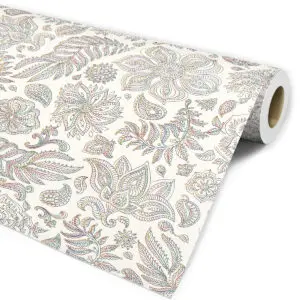 Papel de parede flor multicolor para sala e quarto dcorando