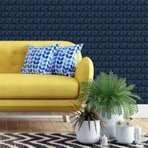 Adesivo 3d azul dcorando