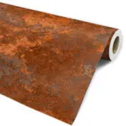 Papel de Parede de Banheiro Aço Corten - Dcorando