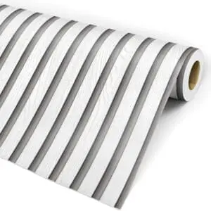 Papel de parede ripas brancas com veios 3 metros