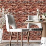 Dcorando adesivo pedra canjiquinha avermelhada