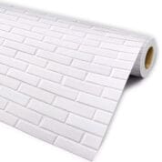 Papel de Parede Tijolinho Branco Para Todos os ambientes Dcorando