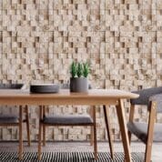 Papel de parede adesivo pedra Dcorando