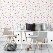 Decoração de parede com Adesivo Poá Dcorando