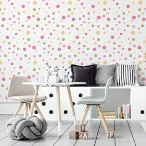 Decoração de parede com Adesivo Poá Dcorando