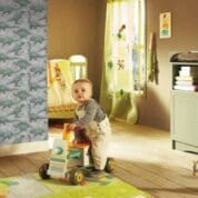 Papel de Parede Adesivo Ambiente Decorado Dino Green DC0031