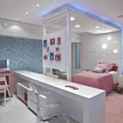 Papel de Parede Adesivo Ambiente Decorado Love Blue DC0023