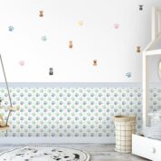 Papel de Parede Adesivo Ambiente Decorado Pegadas Masculino DC0016