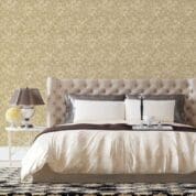 Quarto de casal decorado com Adesivo Floral Dcorando