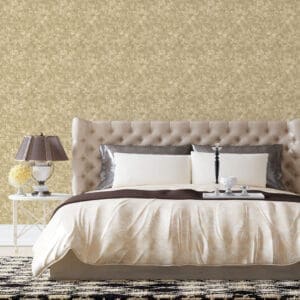 Quarto de casal decorado com Adesivo Floral Dcorando