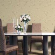 Adesivo de Parede Floral Marrom Dcorando