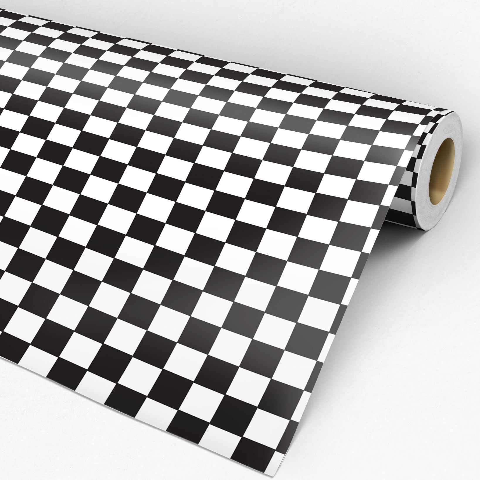 Papel de parede xadrez preto e cinza