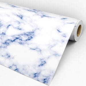 Adesivo de parede dcorando coleção ambiente decorado mármore azul