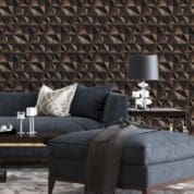 Adesivo de parede 3D Pedra ferro Dcorando