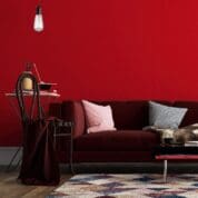 Adesivo de Parede Dcorando Arabesco vermelho