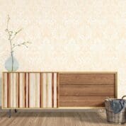 Adesivo de Parede Dcorando Arabesco amarelo e branco