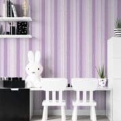 Adesivo de Parede Dcorando Listrado lilas