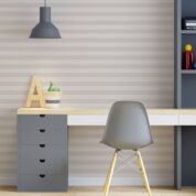 Adesivo de Parede Dcorando Listrado cinza e bege