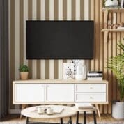 Adesivo de parede Dcorando Listrado marrom