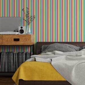 Adesivo de parede Dcorando Listrado multicolor