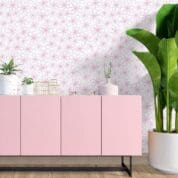 Adesivo de Parede Dcorando Floral traço rosa