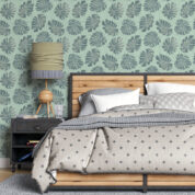 Adesivo de Parede Dcorando Floral Folhas Tendencia Verde