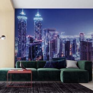 Painel Fotográfico Dcorando Cidade Noturna