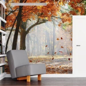 Painel Fotográfico Dcorando Folhas de Outono