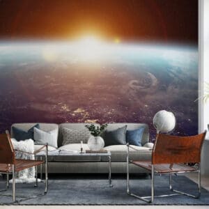 Painel Fotográfico Dcorando Nascer do Sol no Globo