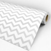 Adesvo Chevron Cinza e branco Dcorando