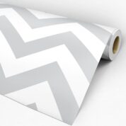 Adesivo Chevron Cinza e Branco Dcorando