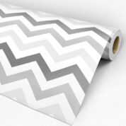 Adesivo Chevron Cinza e Branco Dcorando
