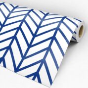 Adesivo Chevron Azul e Branco Dcorando