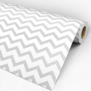 Adesivo Chevron Cinza e Branco Dcorando