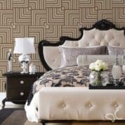 Dcorando adesivo de parede geométrico marrom