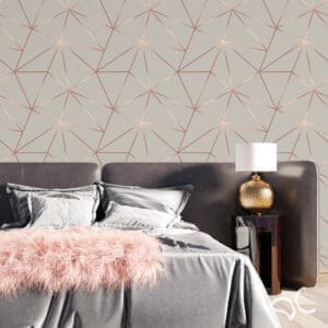 Dcorando Adesivo Zara Grey Cinza com Rose Gold - REVGEO184