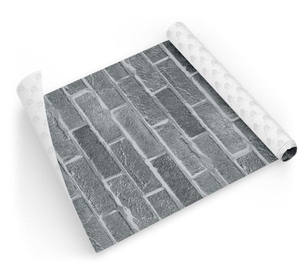 Papel de Parede Tijolinho Rústico Tijolo Cinza - Dcorando - Adesivo Tijolinho