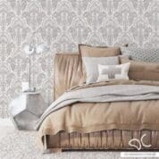 Adesivo de parede arabesco damask Dcorando