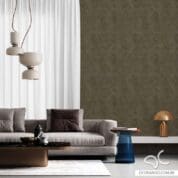 Papel de Parede Adesivo Hexágono dourado Dcorando