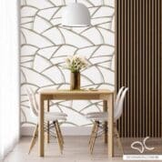 Hera Gold Papel de Parede Dcorando