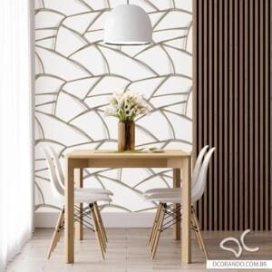 Hera Gold Papel de Parede Dcorando
