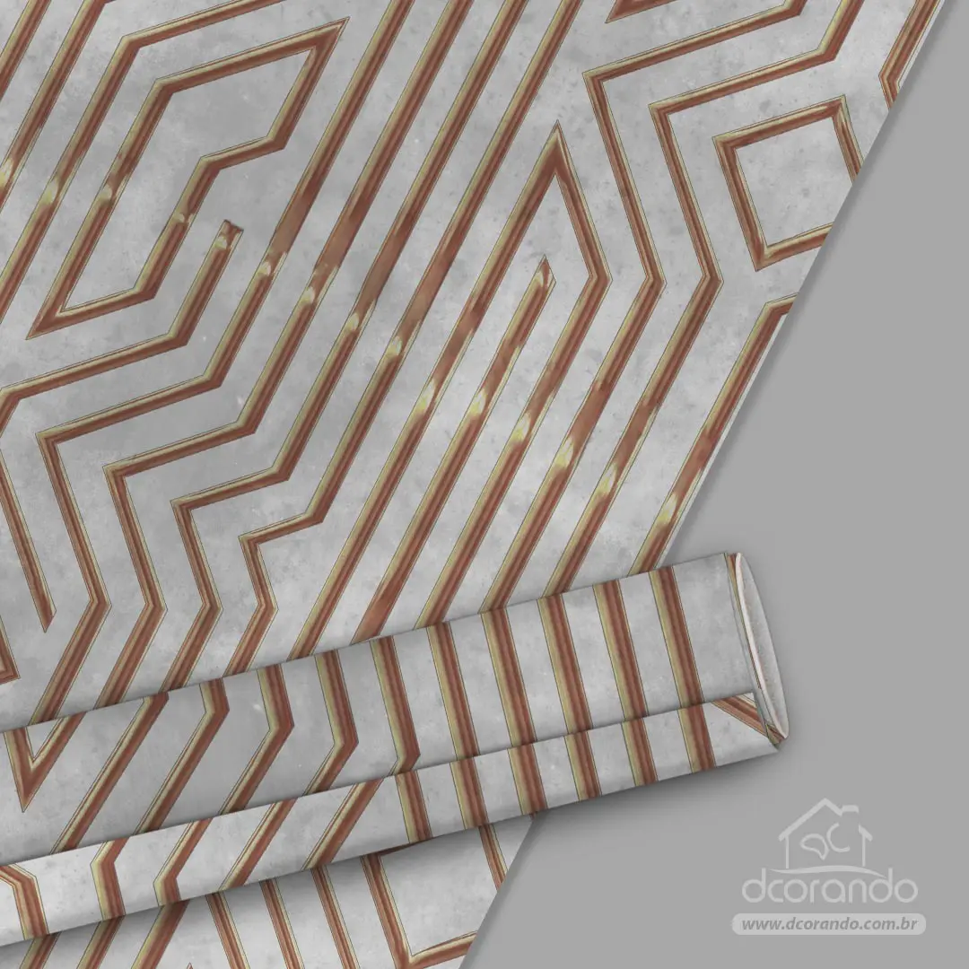 Papel de Parede adesivo moderno Dcorando - REVGEO220 - 2