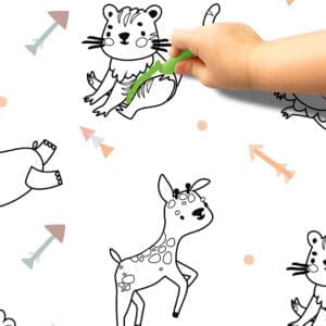 Pinta e Apaga Bichinhos Papel de Parede Adesivo Dcorando