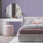 Papel de Parede Rosa e Roxo Geométrico Dcorando