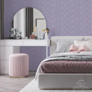 Papel de Parede Rosa e Roxo Geométrico Dcorando