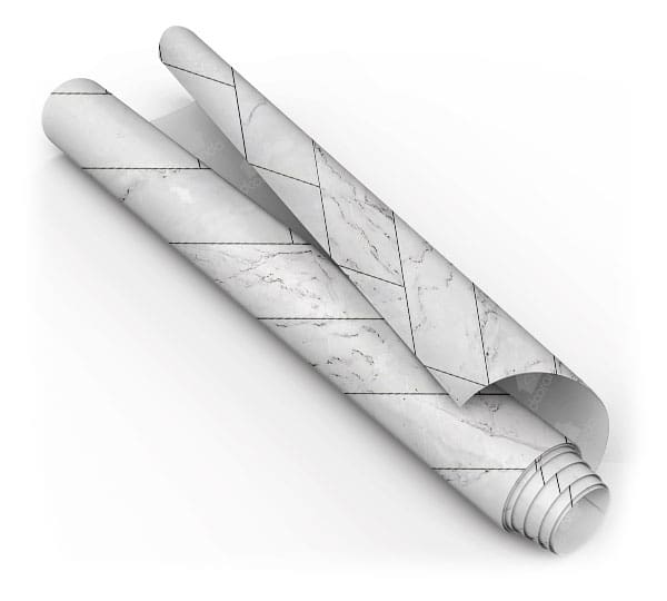 Adesivo Pastilha Espinha de Peixe Mármore Dcorando