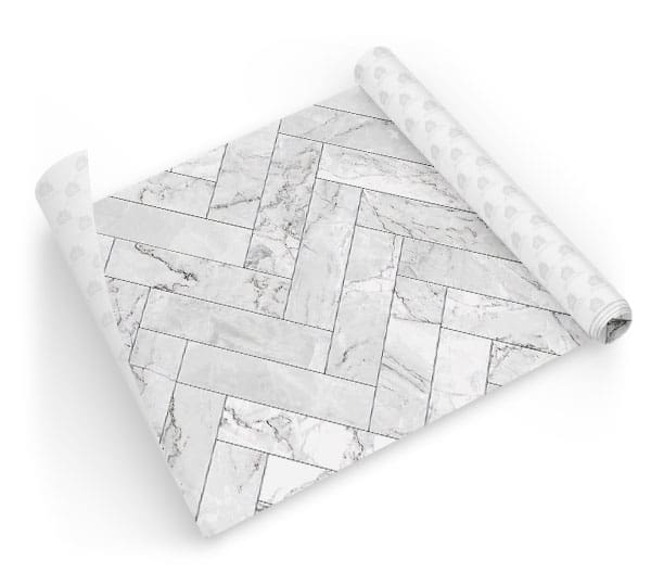 Papel de Parede Pastilha Espinha de Peixe Mármore Dcorando Marmorizado